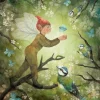Bijdehansje Postkaart Spring Forest Fairy
