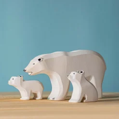 BumbuToys IJsberen op ijsschots Set 4-delig