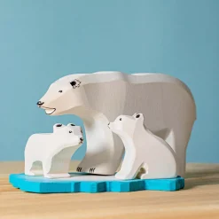 BumbuToys IJsberen op ijsschots Set 4-delig