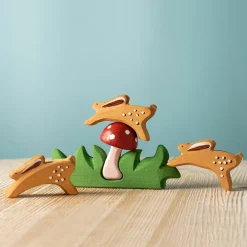 BumbuToys Paddenstoel in Gras