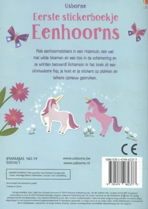 Eerste stickerboekje Eenhoorns