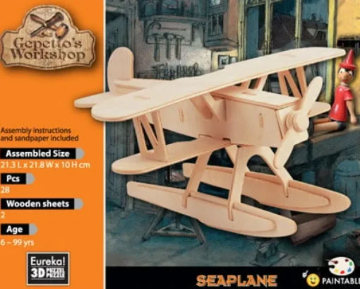 Eureka 3D Hout Model Gepetto´s Seaplane