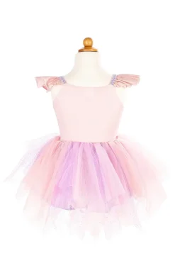 Great Pretenders Shimmer Unicorn Jurk & Diadeem Pink size 5-6