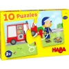 Haba 10 Puzzels Hulpvoertuigen 2pcs