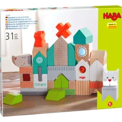 Haba Bouwstenen - Hond en kat (31 delen)