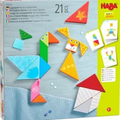 Haba Houten Blokken Legspel Kleurrijke Tangrammix