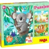 Haba Puzzels - Koala, Luiaard & Co. 24-pcs
