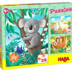Haba Puzzels - Koala, Luiaard & Co. 24-pcs