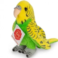 Hermann Teddy Knuffel Parkiet Groen 13cm