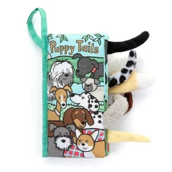 Jellycat Knisperboek Staartenboek Puppy Tails