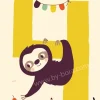 Kaart met envelop 4 Sloth