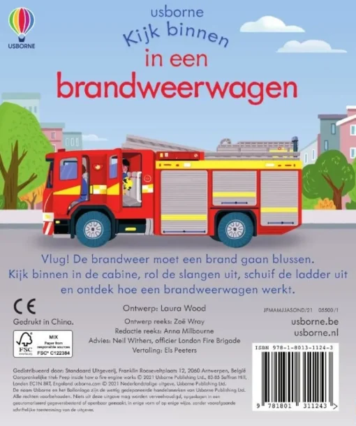 Kijk binnen In een brandweerwagen