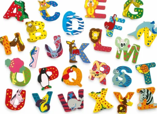 Letter Dieren Hout