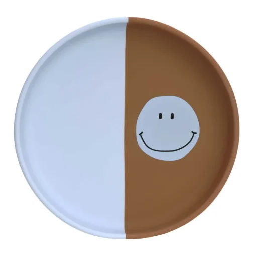 Lässig Kinderbord Siliconen Happy Rascals Smile Sky Blue
