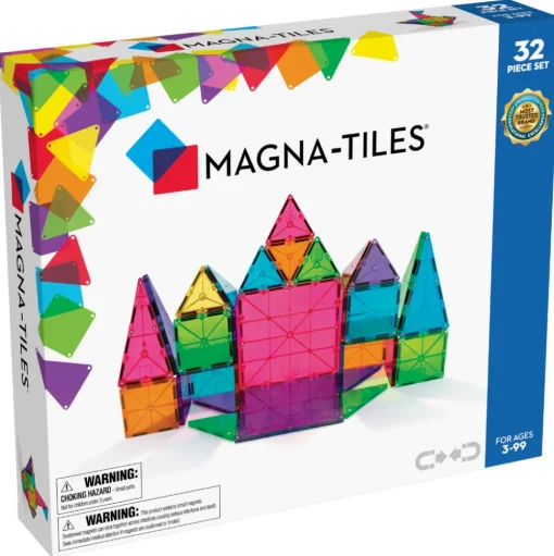 Magna-Tiles Clear Colors 32 pcs