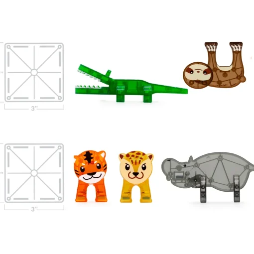 Magna-Tiles Jungle Animals 25 pcs Set