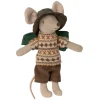 Maileg Knuffelmuis Hiker Big Brother 13cm