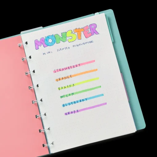 Ooly Markeerstiften Mini Monster Geur set 6-delig