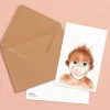Postkaart Hello little boy