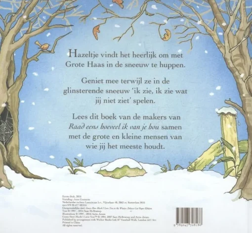 Raad een hoeveel ik van je hou IN DE WINTER
