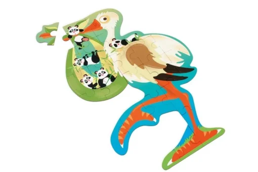 Scratch Contour Puzzel Ooievaar 26 pcs
