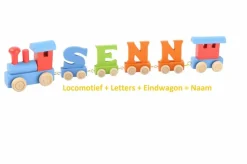 Small Foot Lettertrein Letters Natuurlijk