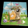 Weizenkorn Blokkenpuzzel Boerderijdieren Hout