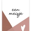 Wenskaart een meisje