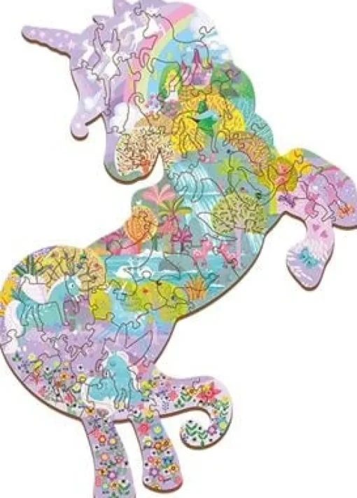 Woody Houten Puzzel Speelset Unicorn