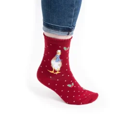 Wrendale Designs Kerstsokken Eend Christmas Scarves Duck